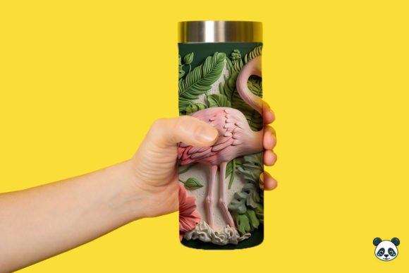 Download 3D Flamingo Tumbler Wrap PNG - Wrap Collection