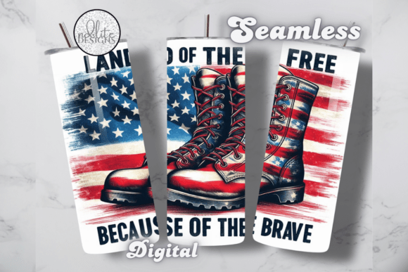 Download Land of the Free Patriotic Tumbler Wrap - Wrap Collection