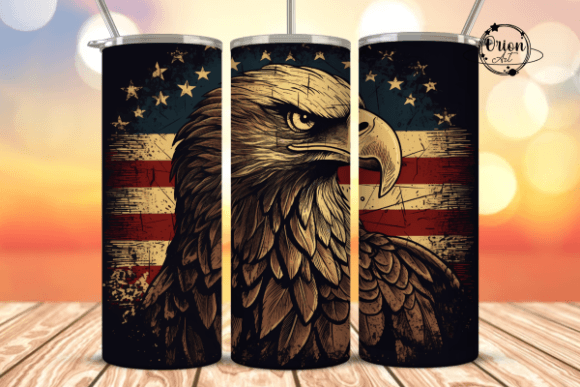 Download Patriotic Eagle Tumbler Wrap PNG - Wrap Collection