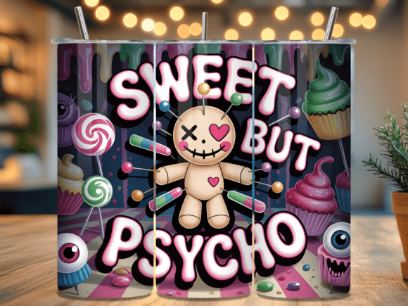 Download Sweet Psycho Voodoo Doll Tumbler Wrap - Wrap Collection
