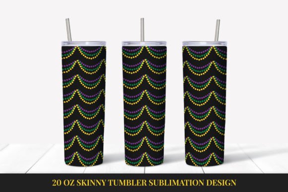 Download Mardi Gras Tumbler Sublimation Wrap PNG - Wrap Collection