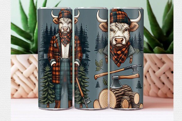 Download Highland Cow Tumbler Wrap - Wrap Collection