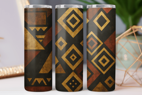 Download Geometric Pattern Tumbler Wrap 20oz Art - Wrap Collection