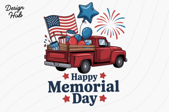 Download Happy Memorial Day Truck PNG - Premium Resources