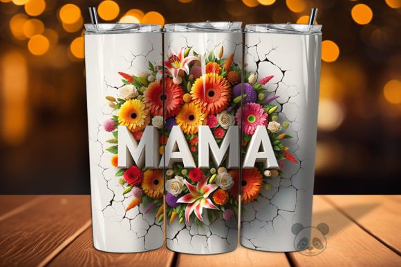 Download Mama 3D Mother's Day Tumbler Wrap - Wrap Collection