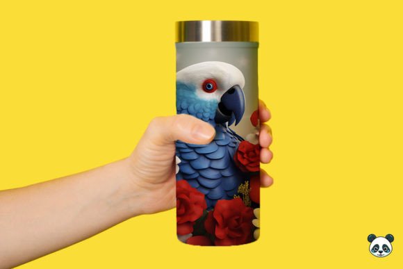 Download Patriotic 3D Parrot Tumbler Wrap Png 5 - Wrap Collection