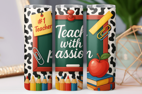 Download Teacher Tumbler Wrap Skinny 20oz Png Art - Wrap Collection